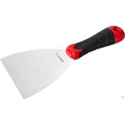 Шпатель ЗУБР Мастер, профилированное нержавеющее полотно, 2к ручка, 100 мм