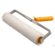 Валик игольчатый STAYER для наливных полов в сборе, пластмассовые иглы, бюгель 8 мм, 75х400 мм