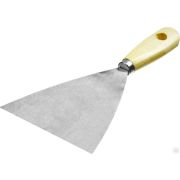 Шпатель стальной 120 мм, деревянная ручка, MIRAX