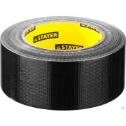 Армированная лента, STAYER Professional 12086-50-50, универсальная, влагостойкая, 48 мм х 45 м, черная