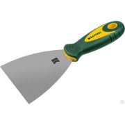 Шпательная лопатка KRAFTOOL с 2-компонент ручк, профилиров нержав полотно, 100 мм