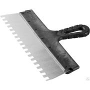 Шпатель ЗУБР Мастер ФАСАДНЫЙ, нержавеющее полотно, 350 мм, зуб 10х10 мм