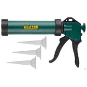 Универсальный закрытый пистолет для герметика Professional, 3 сменных сопла KRAFTOOL