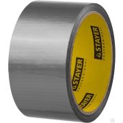 Армированная лента, STAYER 12080-50-10, универсальная, влагостойкая, 48 мм х 10 м, серебристая