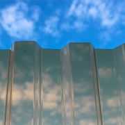 Шифер прозрачный монолитный бронзовый 1080х2000х0,8 мм поликарбонат