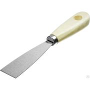 Шпатель стальной 30 мм, деревянная ручка, MIRAX