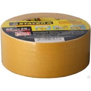 Двухсторонняя клейкая лента на тканевой основе, STAYER Profi 1217-25, 50 мм х 25 м