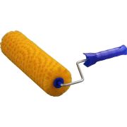 Валик СТРУКТУРНЫЙ ПОРОЛОН В ГОРОШЕК малярный в сборе, бюгель 6 мм, 80x240 мм, STAYER Profi