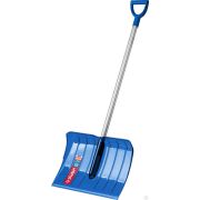 Ударопрочная снеговая лопата ЗУБР АНГАРА из морозостойкого поликарбоната, легкий черенок из алюминия, V-ручка, ковш 52см