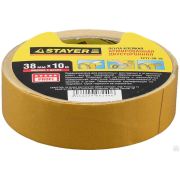 Двухсторонняя клейкая лента на тканевой основе, STAYER Profi 1217-38-10, 38 мм х 10 м