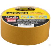 Двухсторонняя клейкая лента на тканевой основе, STAYER Profi 1217-05, 50 мм х 5 м