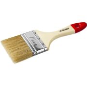 Кисть плоская ЗУБР УНИВЕРСАЛ-МАСТЕР, натуральная щетина, деревянная ручка, 75 мм Зубр