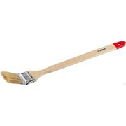 Кисть радиаторная угловая ЗУБР УНИВЕРСАЛ-МАСТЕР, светлая натуральная щетина, деревянная ручка, 50 мм