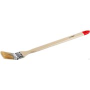 Кисть радиаторная угловая ЗУБР УНИВЕРСАЛ-МАСТЕР, светлая натуральная щетина, деревянная ручка, 38 мм