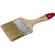 Кисть плоская ЗУБР УНИВЕРСАЛ-МАСТЕР, натуральная щетина, деревянная ручка, 100 мм Зубр
