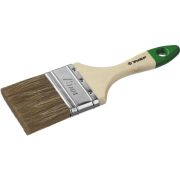 Кисть плоская ЗУБР ЛАЗУРЬ-МАСТЕР, смешанная щетина, деревянная ручка, 75 мм Зубр