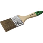 Кисть плоская ЗУБР ЛАЗУРЬ-МАСТЕР, смешанная щетина, деревянная ручка, 63 мм Зубр