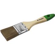 Кисть плоская ЗУБР ЛАЗУРЬ-МАСТЕР, смешанная щетина, деревянная ручка, 50 мм Зубр