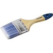 Кисть плоская ЗУБР АКВА-МАСТЕР, искусственная щетина, деревянная ручка, 75 мм Зубр