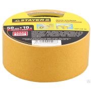 Двухсторонняя клейкая лента на полипропиленовой основе, STAYER 1221-50-10, 50 мм х 10 м