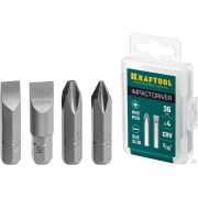 Бита для ударной отвертки 4 шт 36 мм, KRAFTOOL