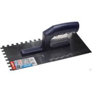 Гладилка штукатурная зубчатая нержавеющая с пластиковой ЗУБР Профи 130х280 мм, 8х8 мм