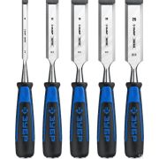 Набор стамесок-долот ЗУБР Ударник с двухкомпонентной рукотяткой, 5 шт