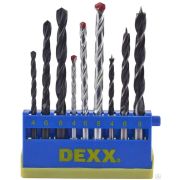 Сверло комбинированное DEXX по металлу d 4-6-8 мм, по дереву d 4-6-8 мм, по кирпичу d 4-6-8 мм