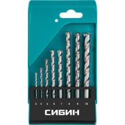 Набор сверл по бетону СИБИН 8 шт d 3-4-5-6-7-8-9-10 мм