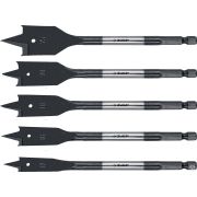 Набор сверл перовых по дереву, хвостовик HEX ЗУБР 5 шт, 12-16-18-20-25 мм