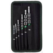 Набор ключей имбусовых KRAFTOOL INDUSTRIE, Cr-Mo сталь S2, шарнирная конструкция, TORX, 6 шт, в чехле