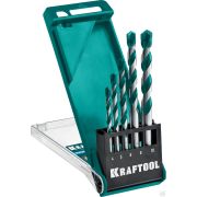 Набор сверл по керамограниту с твердосплавной пластиной KRAFTOOL KERAMO 5 шт 4-5-6-8-10 мм