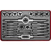 Набор метчиков и плашек, сталь 9ХС ЗУБР 24 предмета