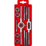 Набор метчиков и плашек в пластиковом боксе, сталь 9ХС ЗУБР 12 предметов