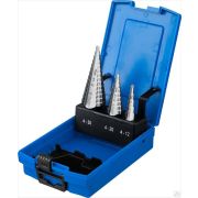 Набор ступенчатых сверл, 3 шт, 4-30 мм, ЗУБР, серия Профессионал