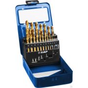 Набор сверл по металлу ЗУБР ТИТАН 19 шт 1-10 мм,, сталь Р6М5, класс А, титановое покрытие, метбокс