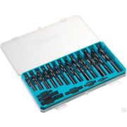 Набор сверл по металлу СИБИН 100 шт 1-10 мм,, быстрорежущая сталь, класс В, пластбокс