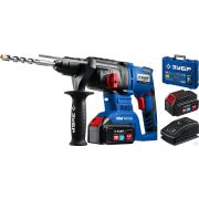 Бесщеточный перфоратор, 2 АКБ 4Ач, в кейсе, Профессионал PB-260-42 ЗУБР 20В