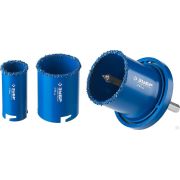 Набор кольцевых коронок ЗУБР Профессионал коронки d 33 53 67 мм основание сверло