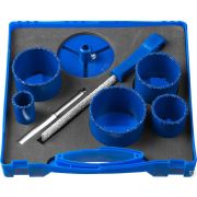 Набор кольцевых коронок ЗУБР Профессионал коронки d 33 53 67 73 83 мм основание сверло