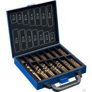 Набор сверл по металлу ЗУБР КОБАЛЬТ 99 шт 1-10 мм,, сталь Р6М5К5, класс А, метбокс