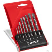 Набор сверл по бетону ЗУБР Мастер 8 шт d 3-4-5-6-7-8-9-10 мм