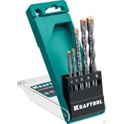 Набор сверл по бетону, 3-х гранный хвостовик KRAFTOOL EXTREME 5 шт 4-5-6-8-10 мм