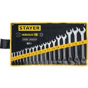 Набор комбинированных гаечных ключей 18 шт, 6 - 32 мм, STAYER HERCULES