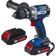 Дрель-шуруповерт ЗУБР 20В бесщеточная, 2 АКБ 1,5Ач, в кейсе, Профессионал DB-20 A5