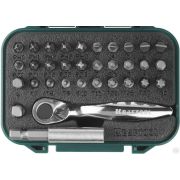 Набор бит EXPERTс мини трещоткой 1/4, KRAFTOOL 26157-H33, 33 предмета