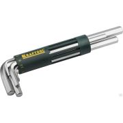 Набор KRAFTOOL Ключи имбусовые длинные, Cr-Mo сталь, держатель-рукоятка, HEX 2-10 мм, 8 пред