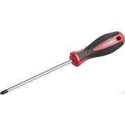 Отвертка ЗУБР МАСТЕР, Cr-V стержень, двухкомпонентная рукоятка, PH1x150 мм