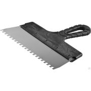 Шпатель ЗУБР Мастер ФАСАДНЫЙ, нержавеющее полотно, 250 мм, зуб 6х6 мм