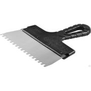 Шпатель ЗУБР Мастер ФАСАДНЫЙ, нержавеющее полотно, 200 мм, зуб 6х6 мм